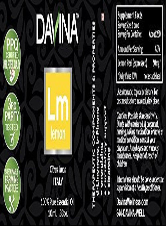 Davina Lemon Pure Essential Oil 10ml by Davina - Image 3